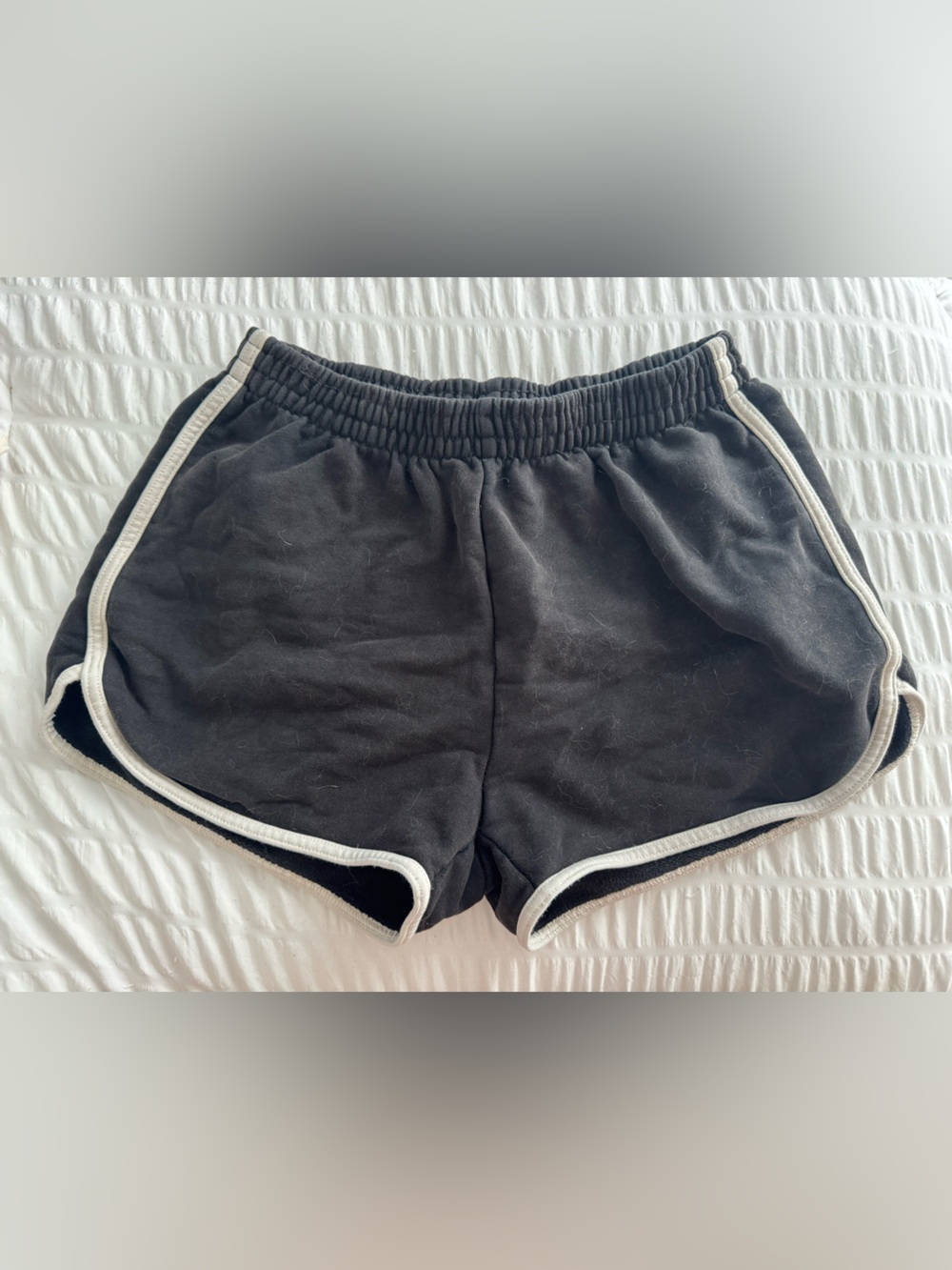 Aerie Black Shorts with White Trim
